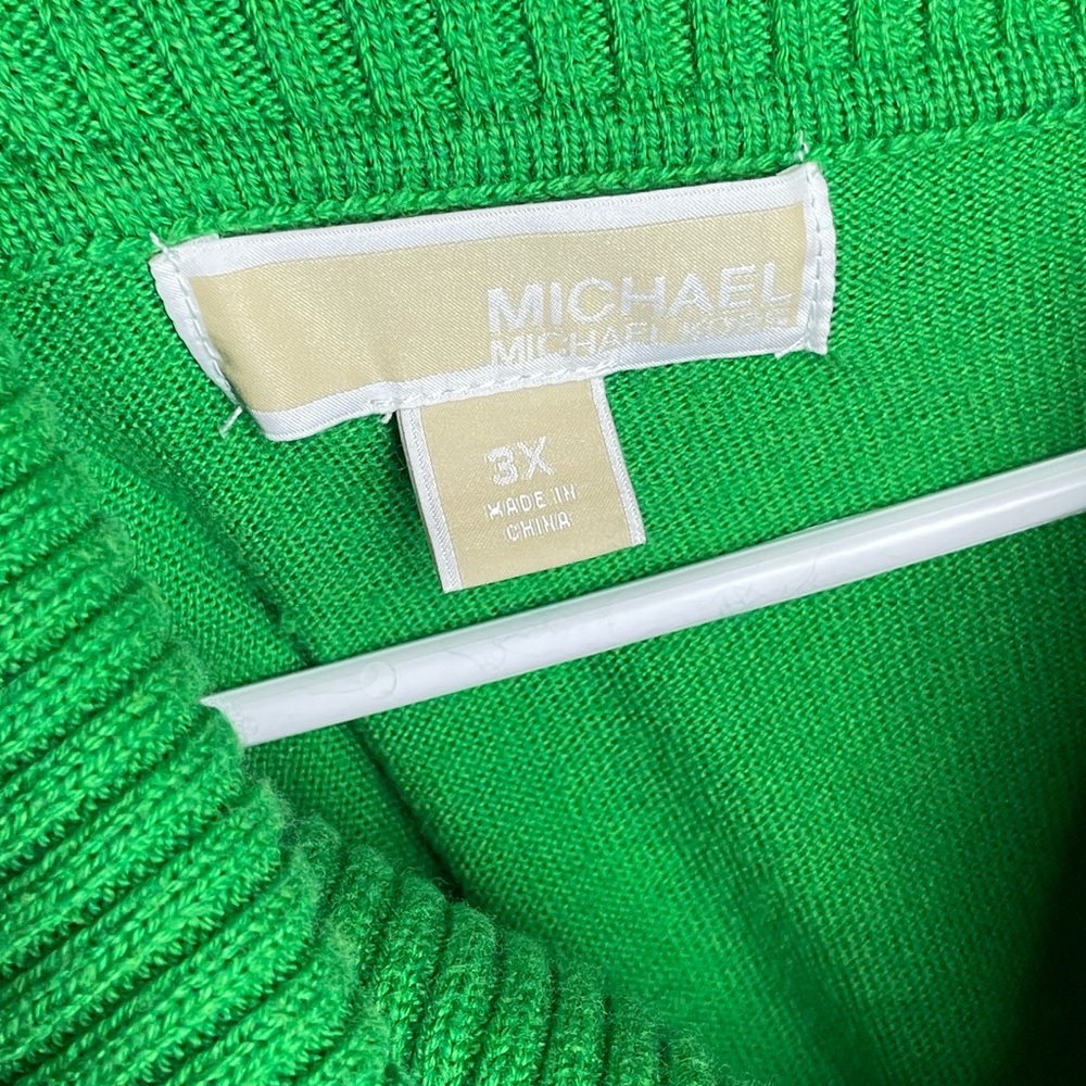 Green Cowl Neck Fringe Sweater - Women's - Picture 4 of 5